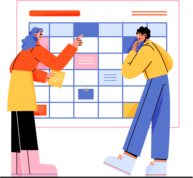 A team coordinating appointments across a shared calendar